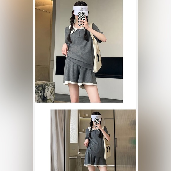 Maternity polo and short set - Picture 4 of 6